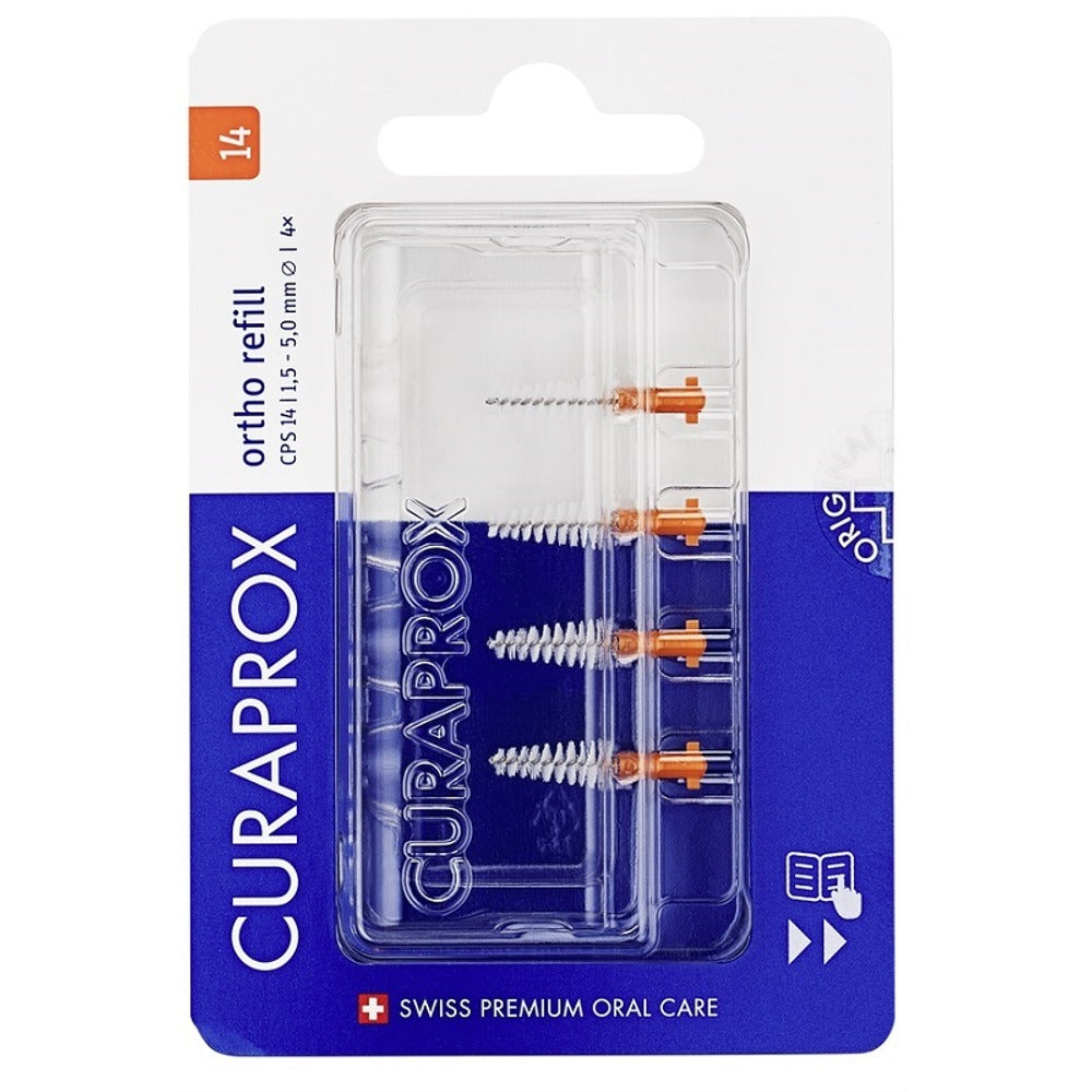 curaprox curaprox cps 14 ortho refill arancioni 4 scovolini curaprox ean 7612412431308