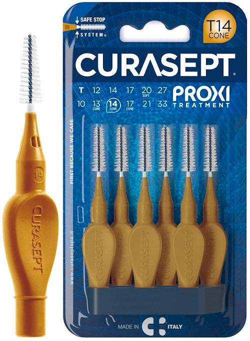 curasept curasept proxi t14 ocradark gold 6 pezzi curasept ean 8056746072865