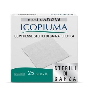 desa pharma garza compressa idrofila icopiuma 10x10cm 25 pezzi icopiuma ean 8026486280615