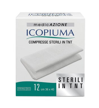 desa pharma garza compressa in tessuto non tessuto icopiuma autoadesiva 36x40cm 12 pezzi icopiuma ean 8026486751207
