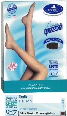 desa pharma sauber classico collant 70 denari maglia liscia cioccolato 5 ean 8005520605232