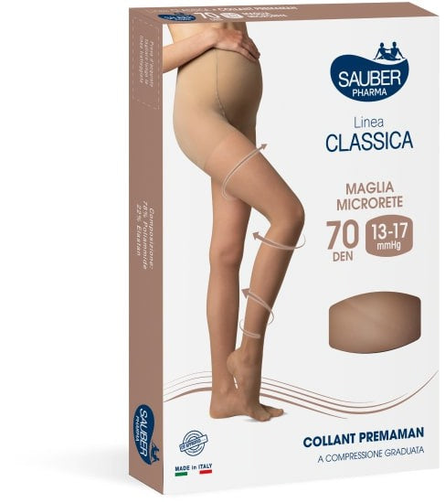 desa pharma sauber collant 70 denari premaman maglia microrete neutro beige 3 linea classica sauber ean 8001443117883