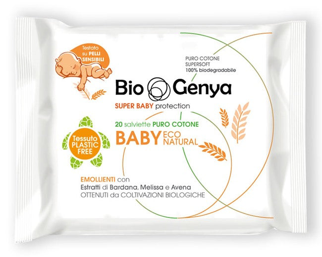 diva international biogenya eco natural salviettina baby cotone 20 pezzi biogenya ean 8009432004060