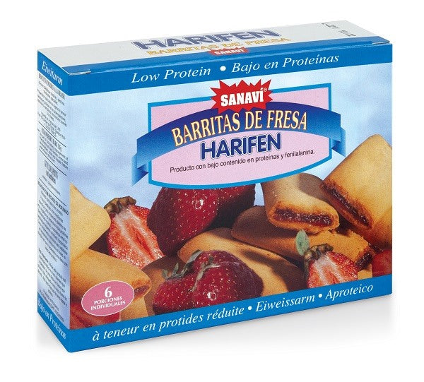 dmf dietetic metabolic food harifen snack fragola 125 g harifen ean 8425887005054