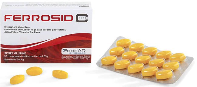 dmf pharma foodar ferrosid c forte 30 compresse