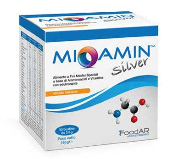 dmf pharma foodar mioamin silver 30 bustine 55 g aroma arancia foodar