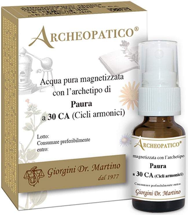 dr giorgini ser vis archeopatico acqua pura magnetizzata con archetipo paura a 30 cicli armonici 10 ml giorgini ean 8034003688998