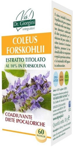 dr giorgini ser vis coleus forskohlii estratto titolato 60 pastiglie giorgini ean 8056364776176