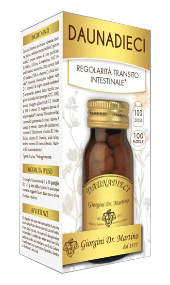 dr giorgini ser vis srl daunadieci 100 pastiglie giorgini ean 8034003684303