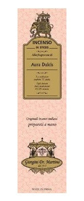 dr giorgini ser vis srl incenso aura dulcis 10 sticks giorgini ean 8034003686123