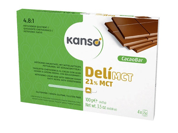 dr schar schaer kanso delimct cacao bar 21 tavoletta chetogenica al cacao con acidi grassi a catena media 4 monoporzioni da 25 g schar ean 8008698027608