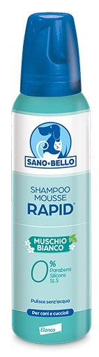 elanco italia sano e bello shampoo mousse rapid nf muschio bianco 300 ml sano e bello ean 8000560781281