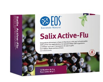 eos srl eos salix active flu 12 bustine gusto arancio eos