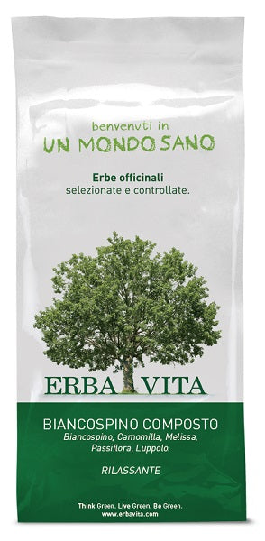 erba vita group biancospino composto tisana 100 g erba vita