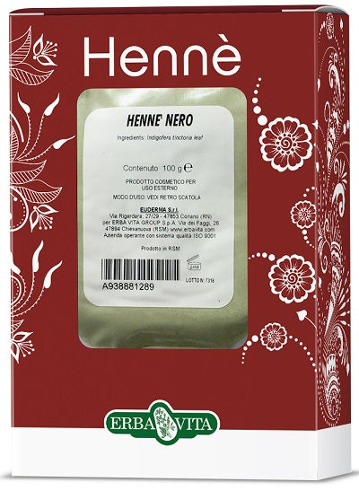 erba vita group henne colorante capelli nero 100 g erba vita ean 0767787925789
