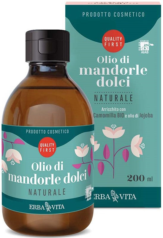 erba vita group olio di mandorle dolci naturale 200 ml erba vita ean 8056992940741
