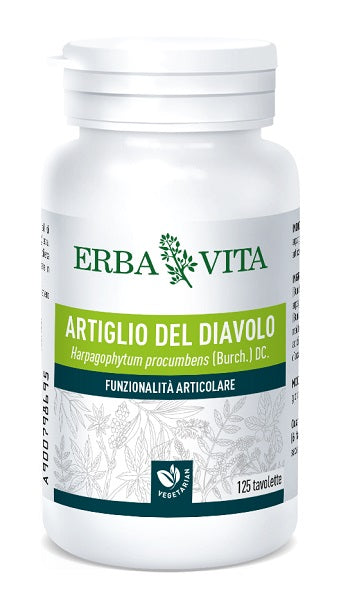 erba vita group spa artiglio diavolo 125 tavolette 400 mg erba vita ean 8056992941816