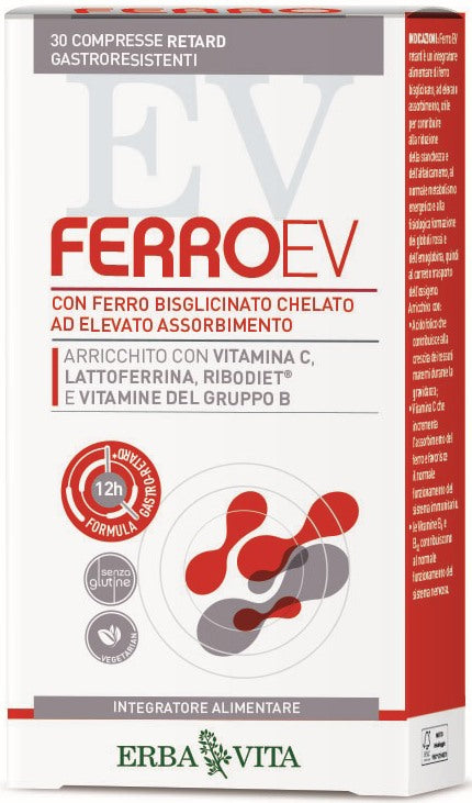 erba vita group spa ferro ev retard 30 compresse gastroresistenti erba vita ean 8056992940604
