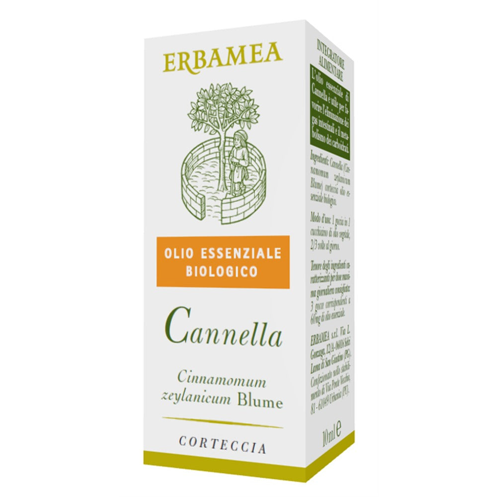erbamea cannella olio essenziale biologico 10 ml erbamea ean 8032841635594
