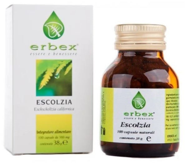 erbex escolzia 100 capsule 380mg erbex ean 8013710023124