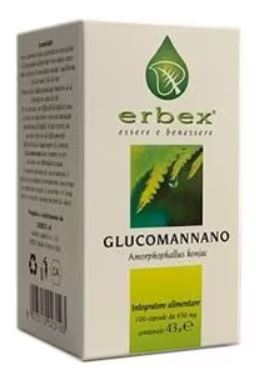 erbex glucomannano 100 capsule 430mg erbex ean 8013710023193