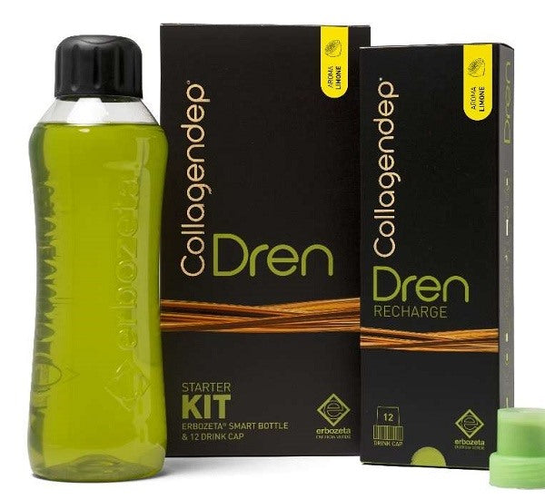 erbozeta elp collagendep dren limone starter kit 12 pezzi 1 bottiglia erbozeta