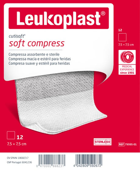 essity italy garza idrofila compressa cutisoft tessuto non tessuto 75x75 cm 12 pezzi cutisoft ean 4042809592672