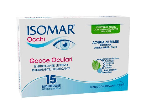 euritalia pharma div coswell isomar occhi gocce oculari allacido ialuronico 020 15 flaconcini isomar ean 8017045004001