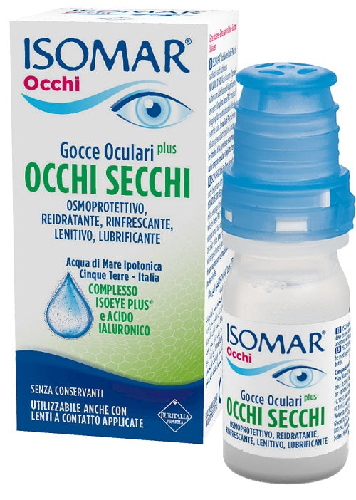 euritalia pharma div coswell isomar occhi secchi plus gocce oculari acido ialuronico 020 10 ml isomar ean 8017045016004