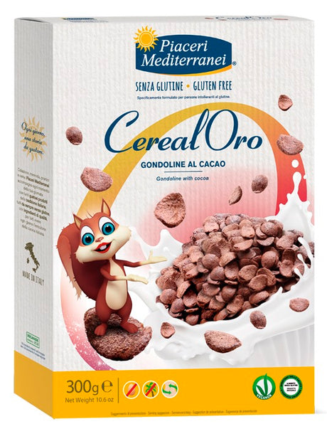 eurospital piaceri mediterranei cerealoro gondoline cacao 300 g piaceri meditteranei ean 8028169205687
