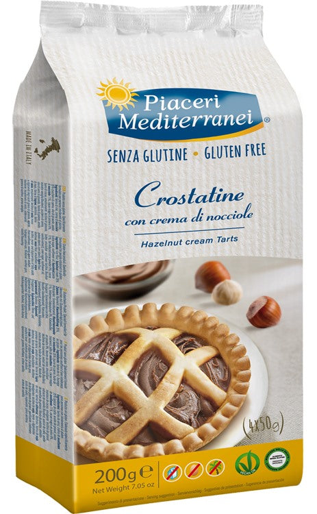 eurospital piaceri mediterranei crostatina con crema di nocciola 4 x 50 g piaceri meditteranei ean 8028169204741
