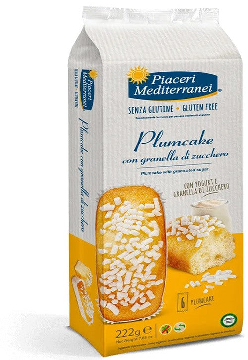 eurospital piaceri mediterranei plumcake granella zucchero 6 pezzi 37 g piaceri meditteranei ean 8028169207391