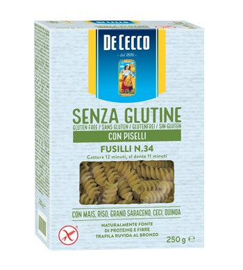 f lli de cecco de cecco fusilli n34 con piselli 250 g f lli de cecco ean 8001250014290