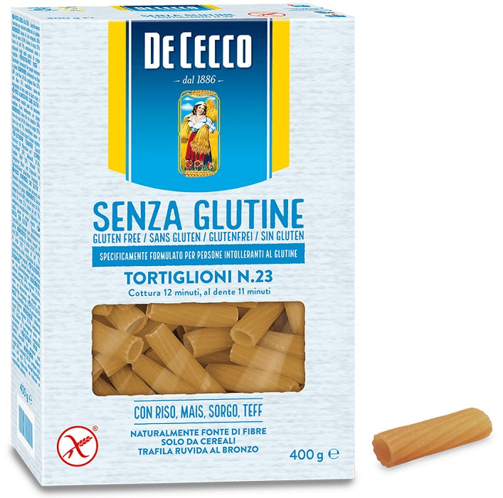 f lli de cecco de cecco tortiglioni n23 400 g f lli de cecco ean 8001250014177