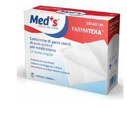 farmac zabban garza compressa meds farmatexa 128 18x40cm 12 pezzi meds ean 8000246004345