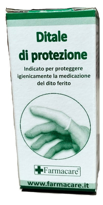 farmacare ditale di protezione curvo misura 2 in lattice farmacare