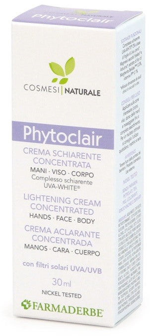 farmaderbe srl phyto clair crema schiarente concentrata 30 ml farmaderbe ean 8058456781129