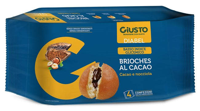 farmafood giusto diabel brioche cacao 4 pezzi da 45 g giusto ean 8058481481452