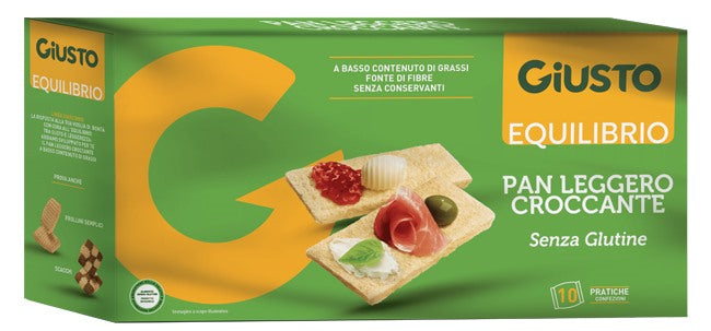 farmafood giusto equilibrio senza glutine pan leggero croccante 250 g giusto ean 8058481480684