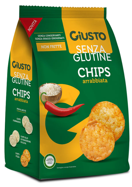 farmafood giusto senza glutine chips arrabbiata 40 g giusto ean 8058481482107