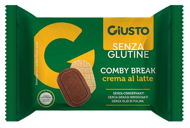 farmafood giusto senza glutine comby break crema latte 26 g giusto ean 8058481480745