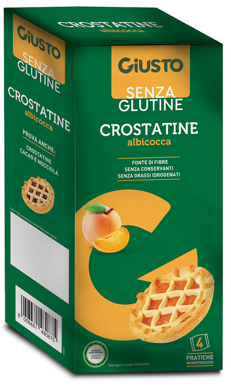farmafood giusto senza glutine crostatina albicocca 4 pezzi da 45 g giusto ean 8058481480875