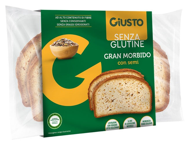 farmafood giusto senza glutine gran morbido semi 300 g giusto ean 8058481480646