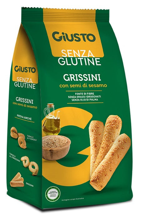 farmafood giusto senza glutine grissini al sesamo 150 g giusto ean 8058481480431