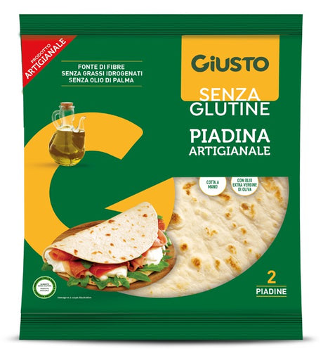 farmafood giusto senza glutine piadina 220 g giusto ean 8058481480462