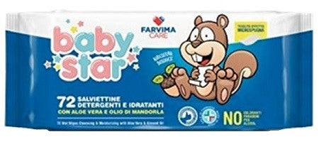 farvima medicinali spa babystar salviette bebe popup 72 pezzi babystar ean 8054701560044