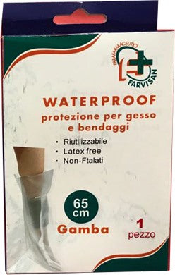 farvisan waterproof protezione per gesso e bendaggi per gamba 65 cm riutilizzabile farvisan