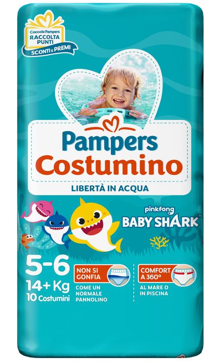fater pampers costumino baby shark cp s 5 6 10 pezzi pampers ean 8001090943316
