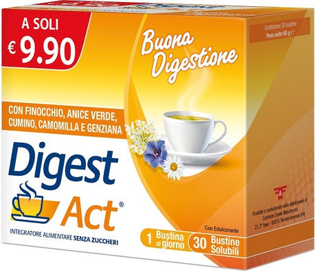 ff digest act 30 bustine solubili senza zuccheri ean 8030936400812