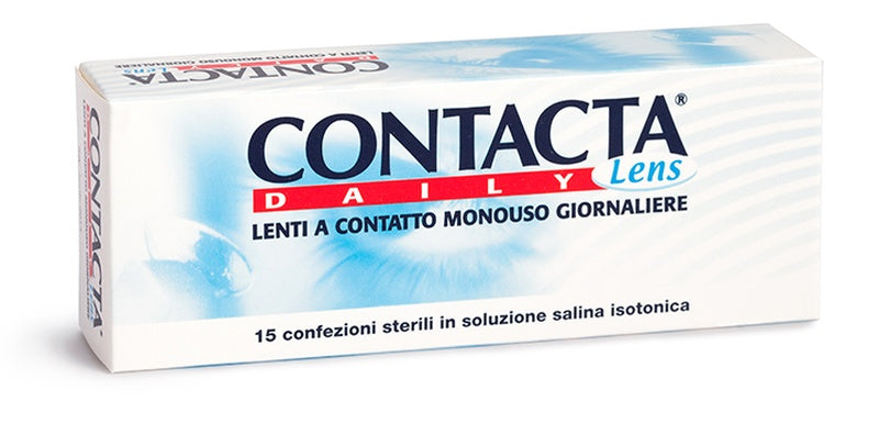 fidia farmaceutici lente a contatto monouso giornaliera contacta daily lens 15 600 15 pezzi contacta ean 4719887097879